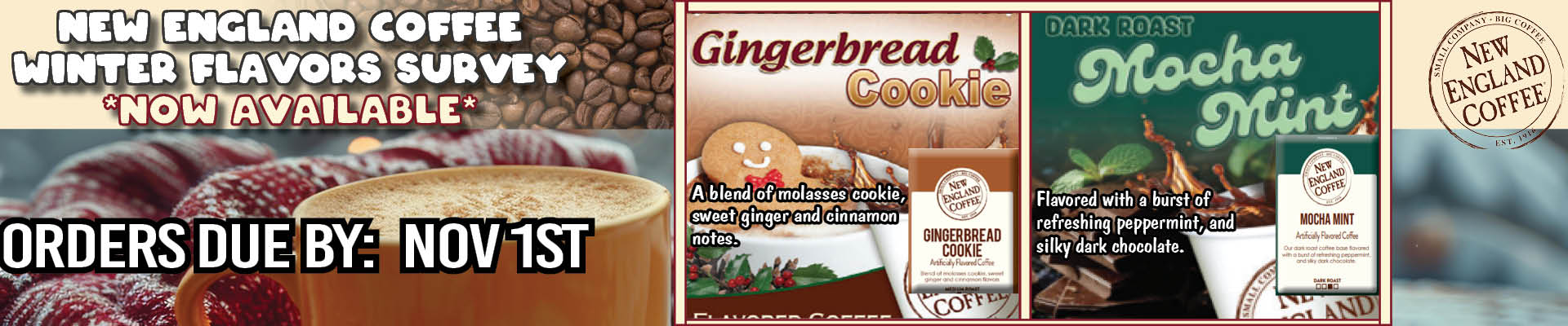 New England Coffee Winter Flavors 10 11